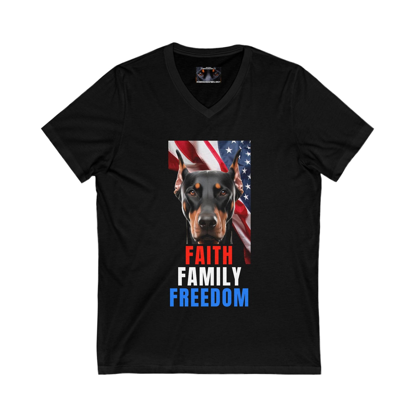 FFF 1 Private Label Unisex Jersey Short Sleeve V-Neck Tee