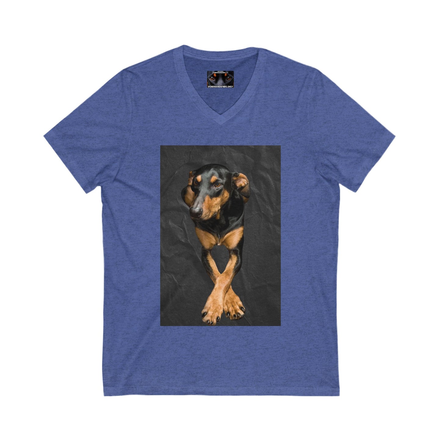 The Cross Private Label Unisex Jersey Short Sleeve V-Neck Tee