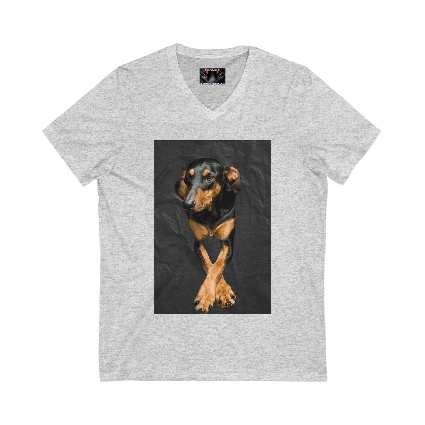 The Cross Private Label Unisex Jersey Short Sleeve V-Neck Tee