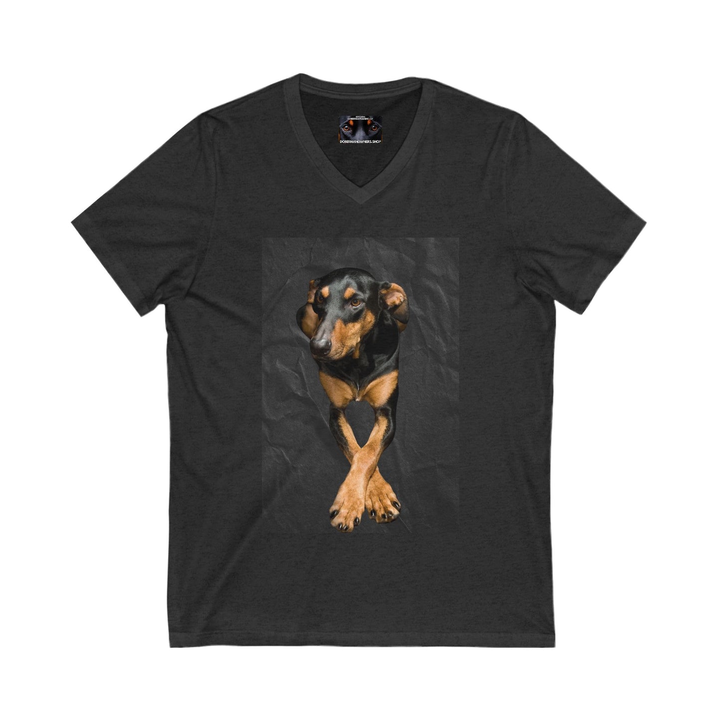 The Cross Private Label Unisex Jersey Short Sleeve V-Neck Tee