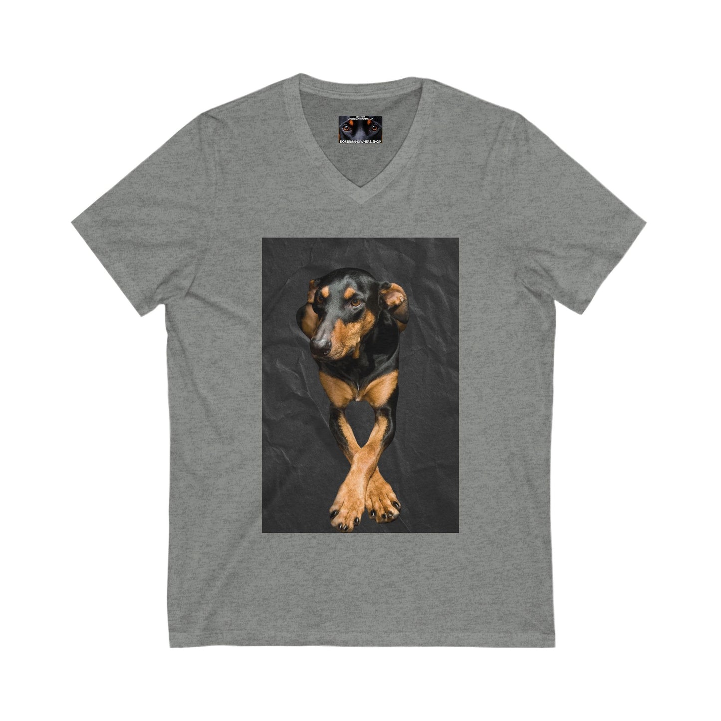 The Cross Private Label Unisex Jersey Short Sleeve V-Neck Tee