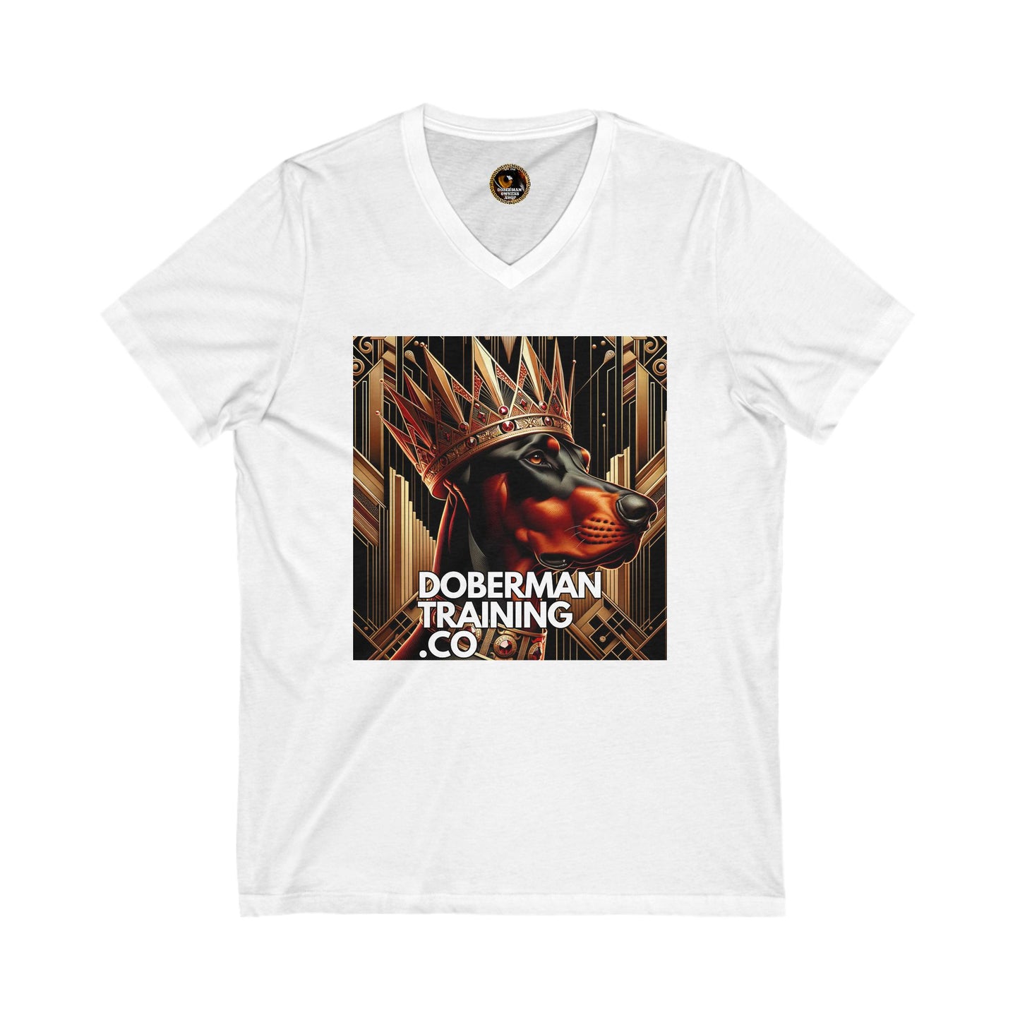 Crown 1 Unisex Jersey Short Sleeve V-Neck Tee