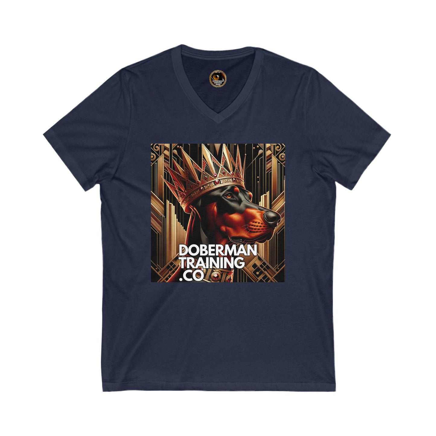 Crown 1 Unisex Jersey Short Sleeve V-Neck Tee