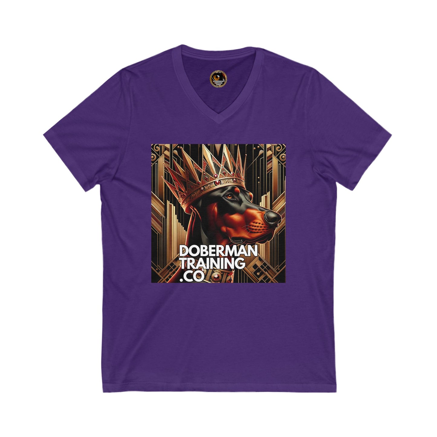 Crown 1 Unisex Jersey Short Sleeve V-Neck Tee