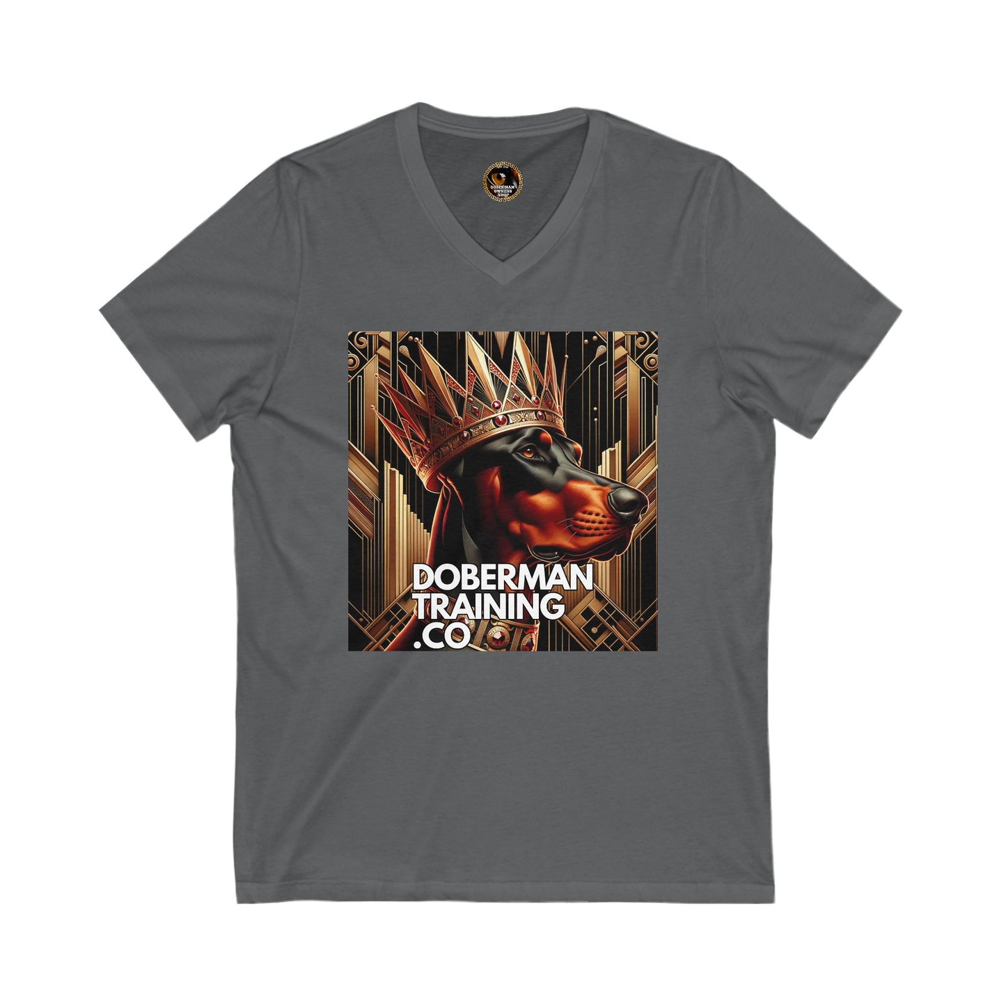 Crown 1 Unisex Jersey Short Sleeve V-Neck Tee
