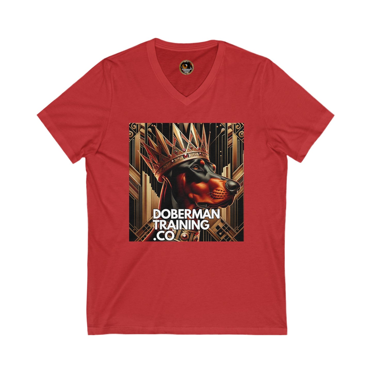Crown 1 Unisex Jersey Short Sleeve V-Neck Tee