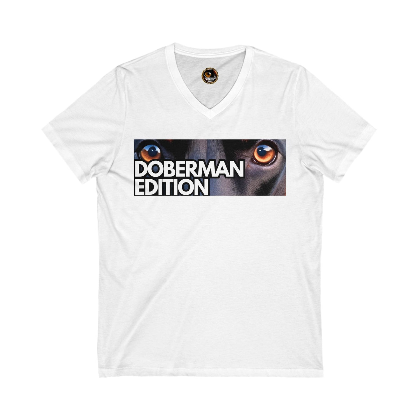 Doberman Edition 1 Special Edition Private Label Unisex Jersey Short Sleeve V-Neck Tee