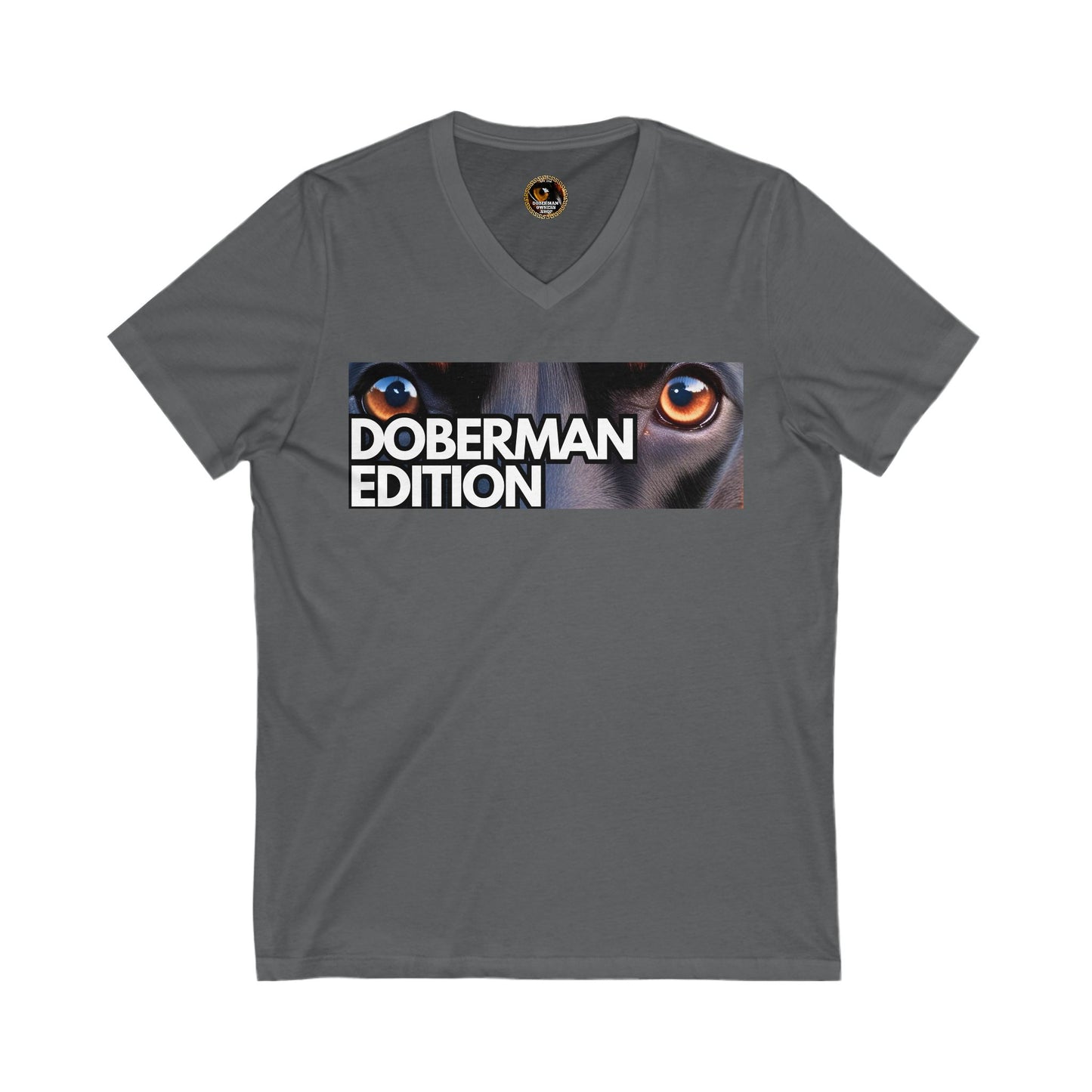 Doberman Edition 1 Special Edition Private Label Unisex Jersey Short Sleeve V-Neck Tee