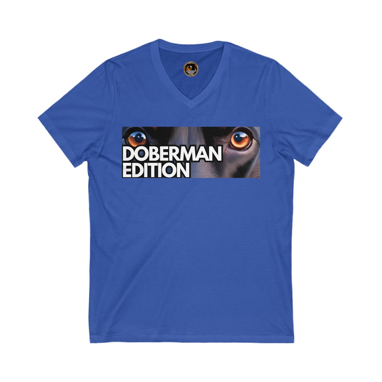 Doberman Edition 1 Special Edition Private Label Unisex Jersey Short Sleeve V-Neck Tee