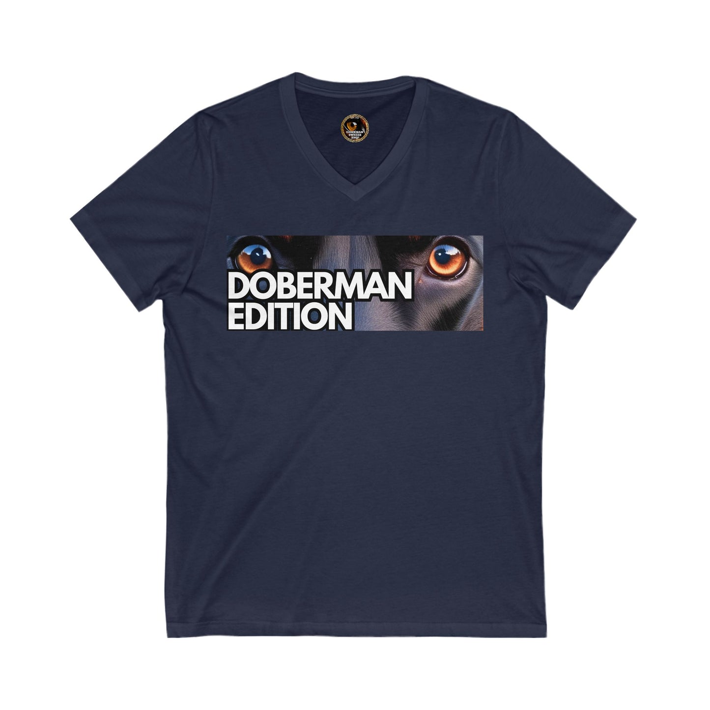 Doberman Edition 1 Special Edition Private Label Unisex Jersey Short Sleeve V-Neck Tee