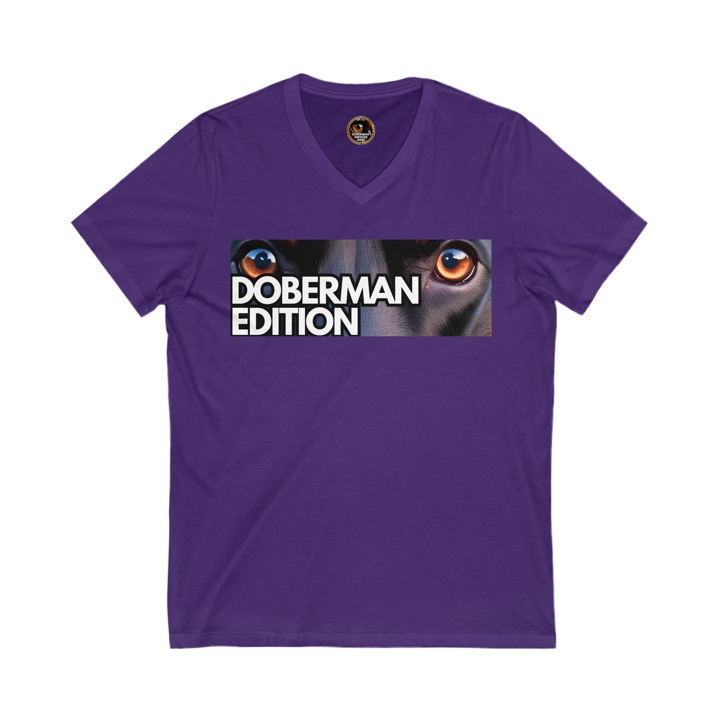 Doberman Edition 1 Special Edition Private Label Unisex Jersey Short Sleeve V-Neck Tee
