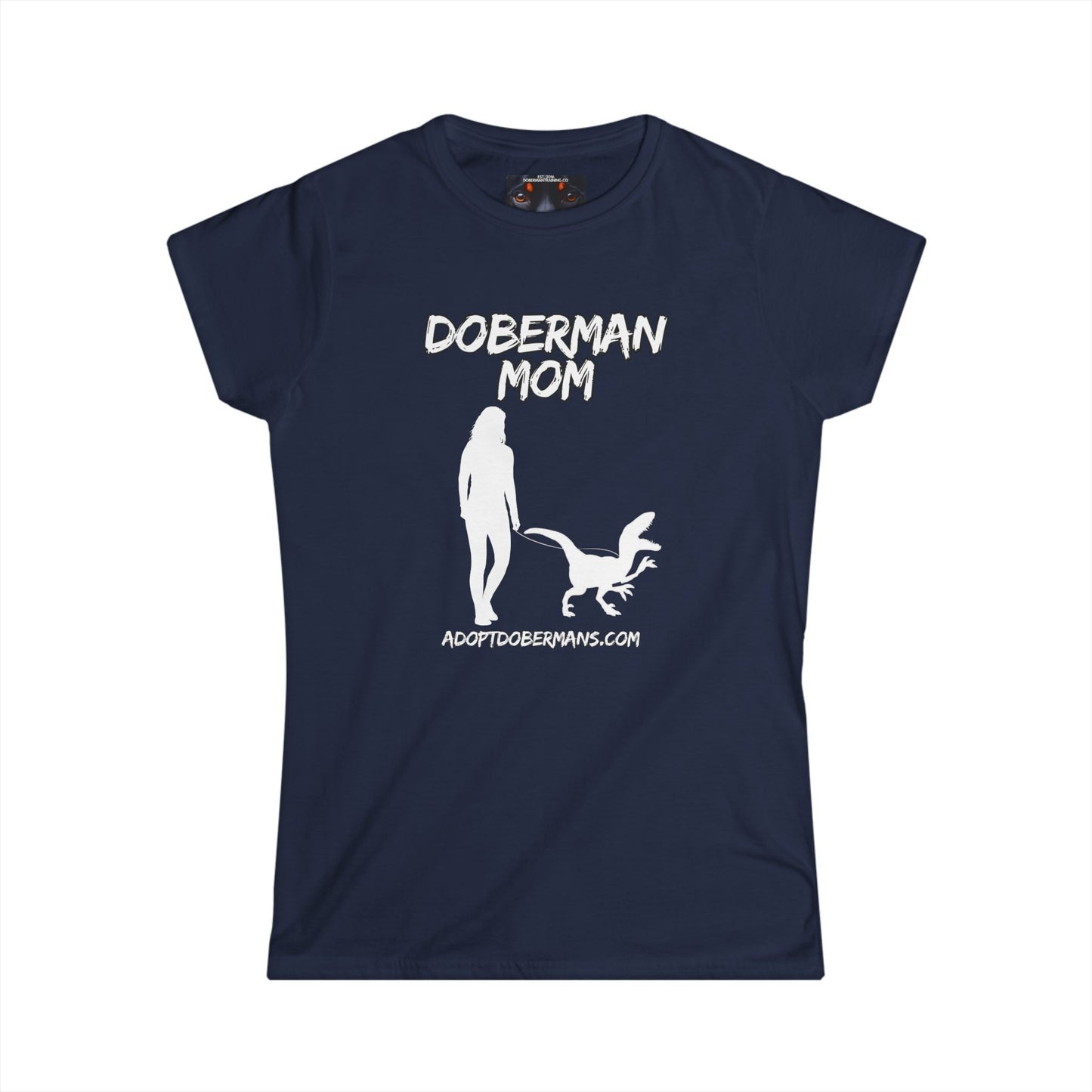 Doberman Mom 44 Women's Softstyle Tee