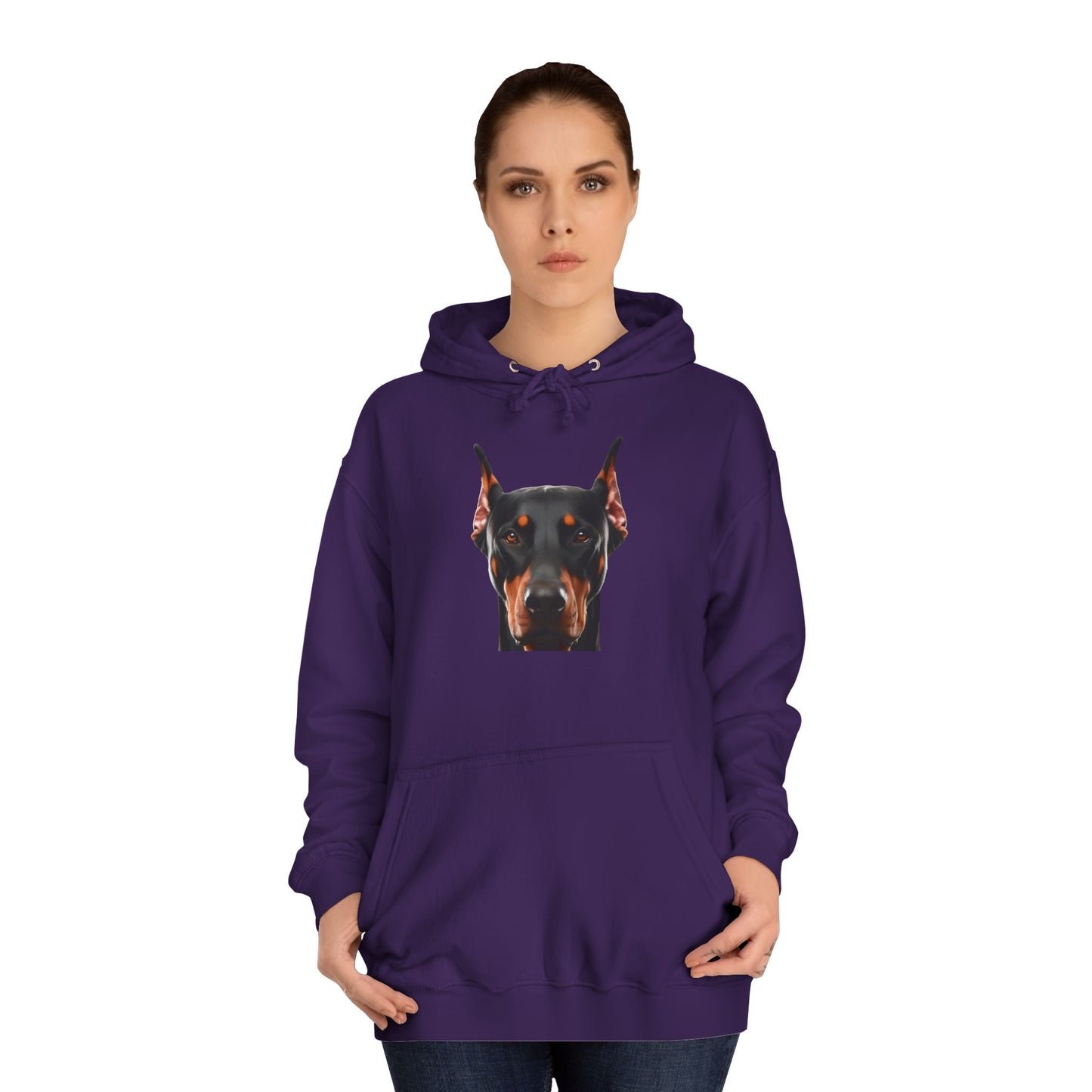 Doberman 1 Unisex College Hoodie