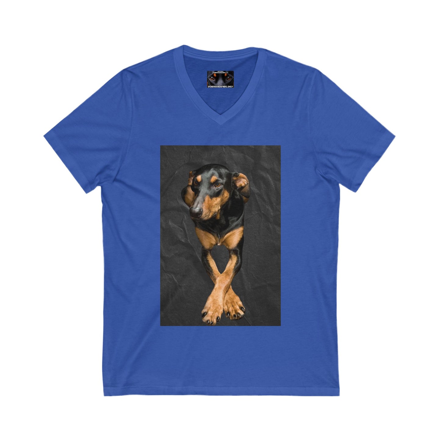 The Cross Private Label Unisex Jersey Short Sleeve V-Neck Tee