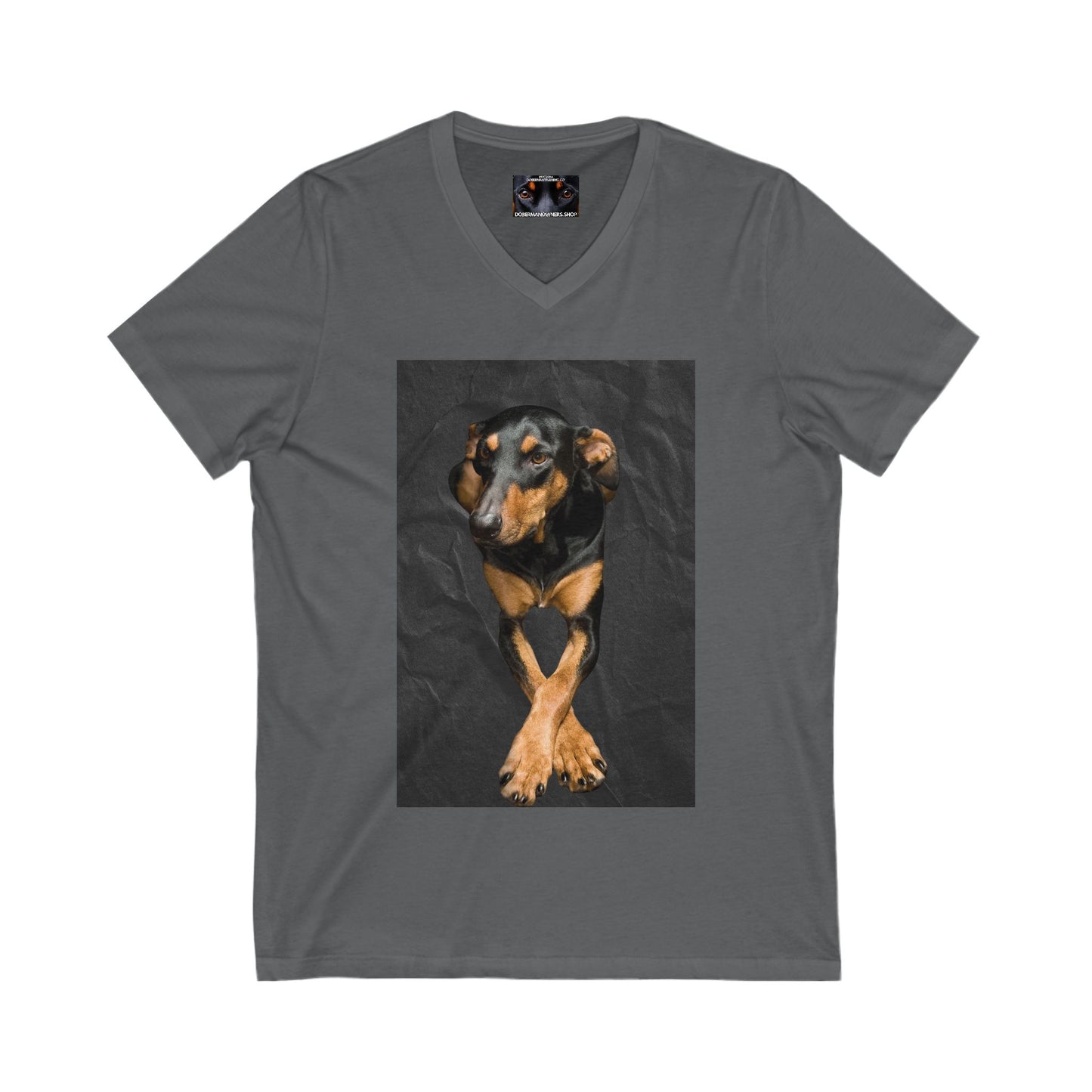 The Cross Private Label Unisex Jersey Short Sleeve V-Neck Tee