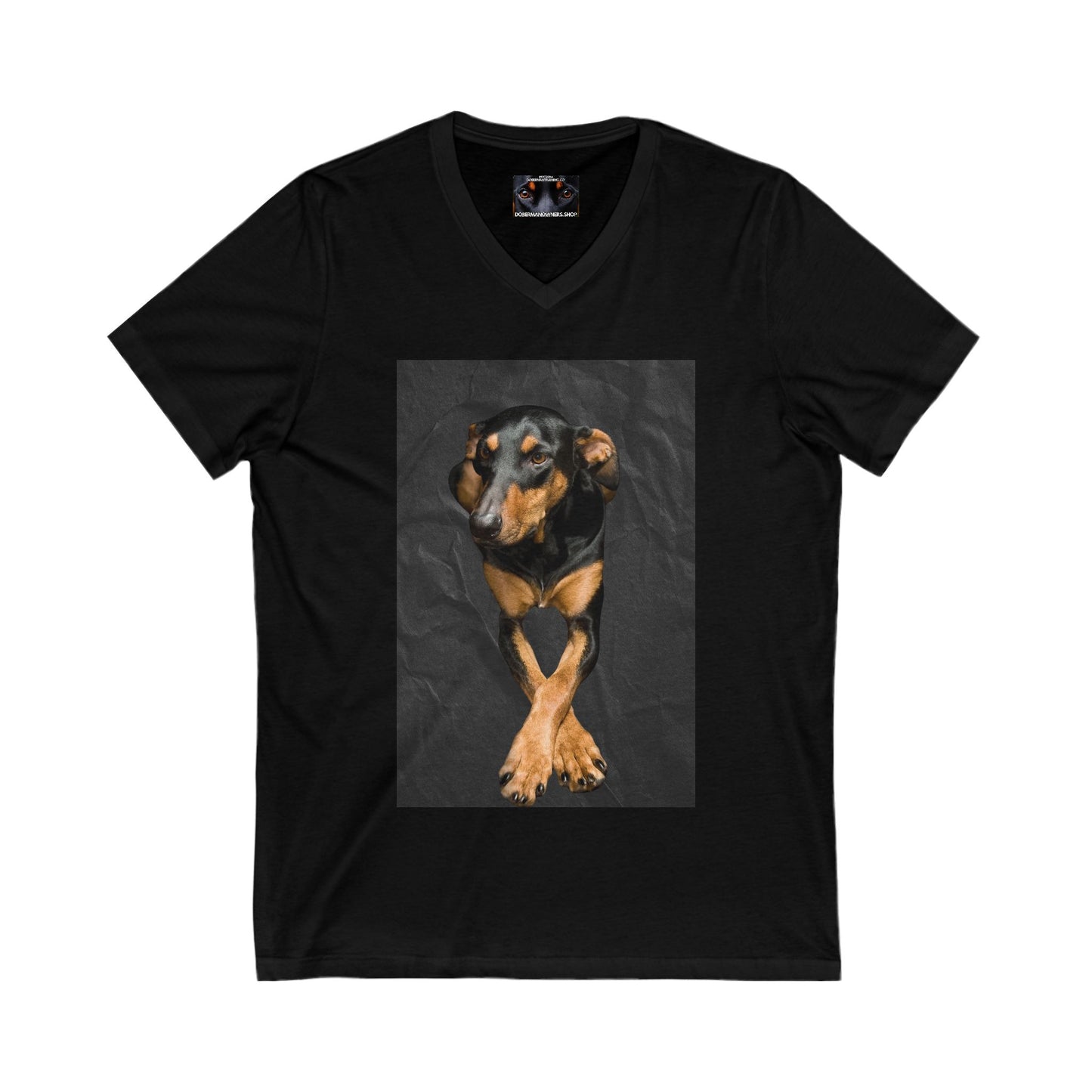 The Cross Private Label Unisex Jersey Short Sleeve V-Neck Tee