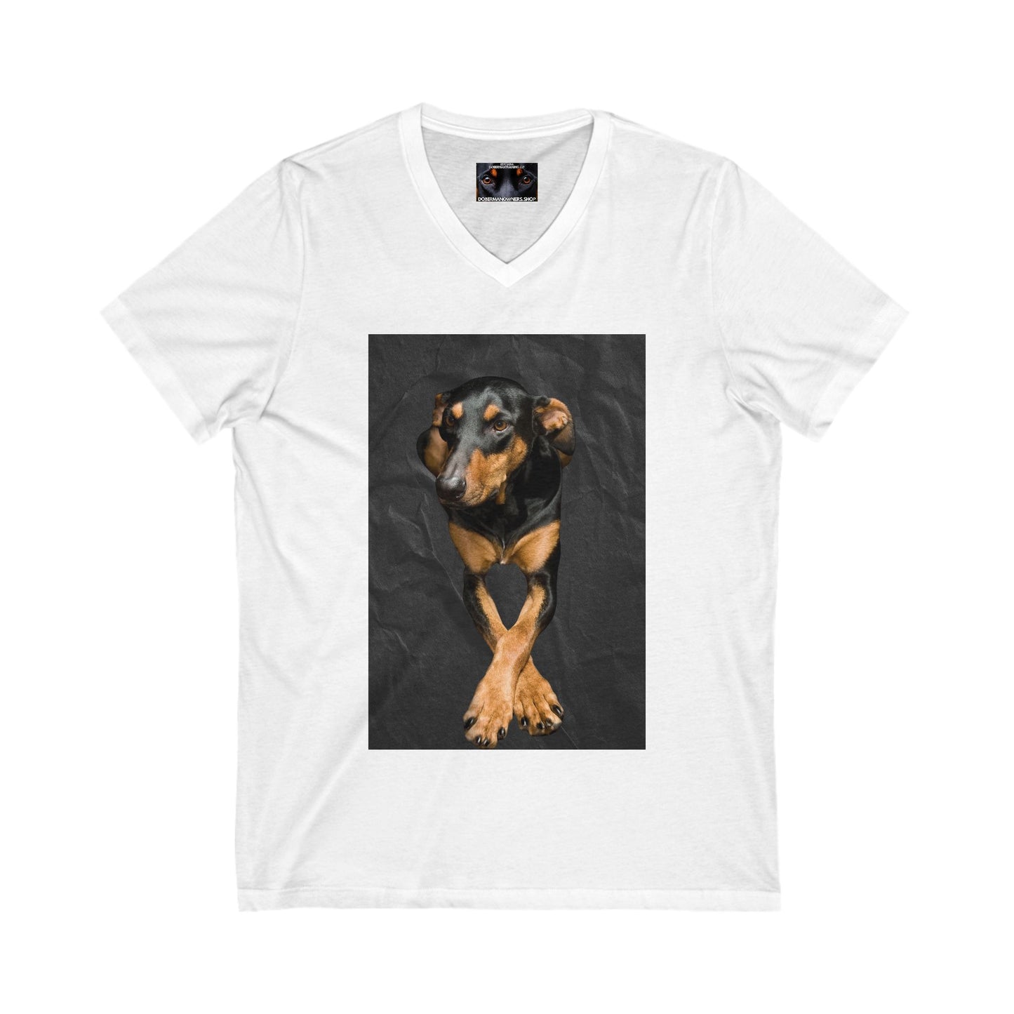 The Cross Private Label Unisex Jersey Short Sleeve V-Neck Tee
