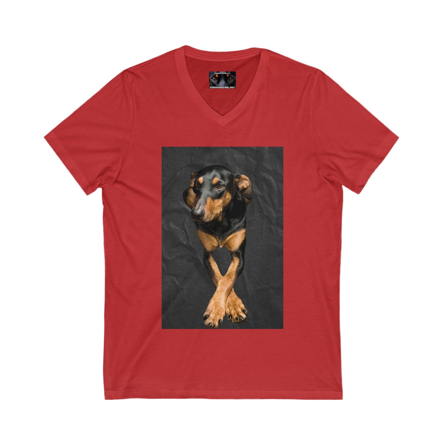 The Cross Private Label Unisex Jersey Short Sleeve V-Neck Tee