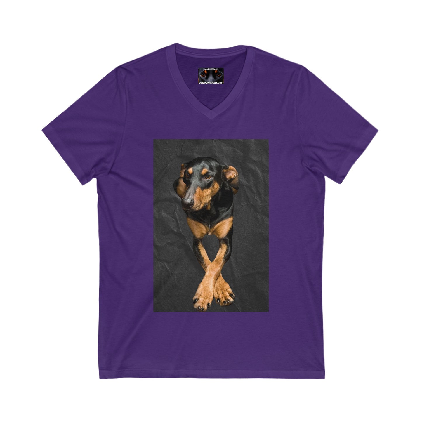 The Cross Private Label Unisex Jersey Short Sleeve V-Neck Tee
