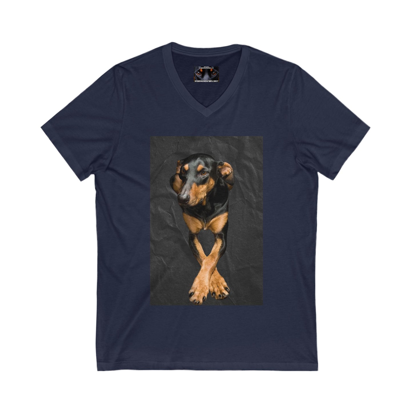 The Cross Private Label Unisex Jersey Short Sleeve V-Neck Tee