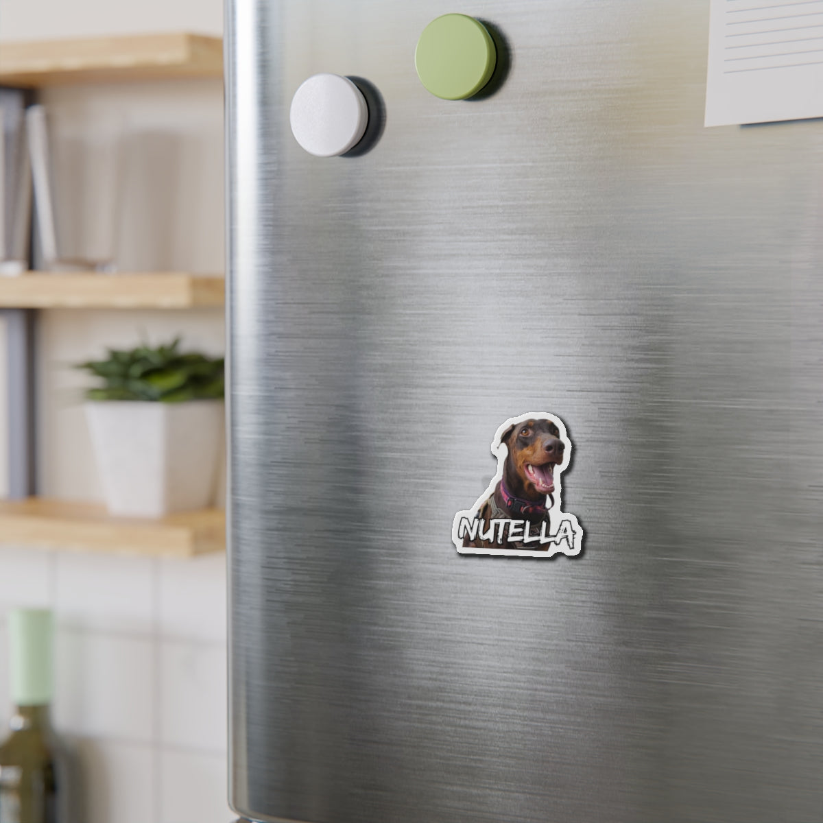 Custom Doberman Die-Cut Magnet