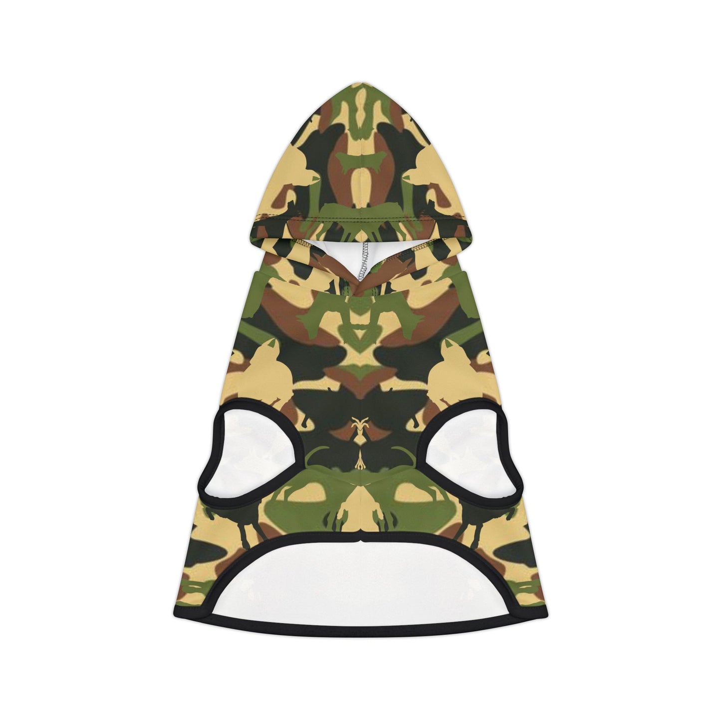 Forest Camo Pattern Doberman Puppy Hoodie