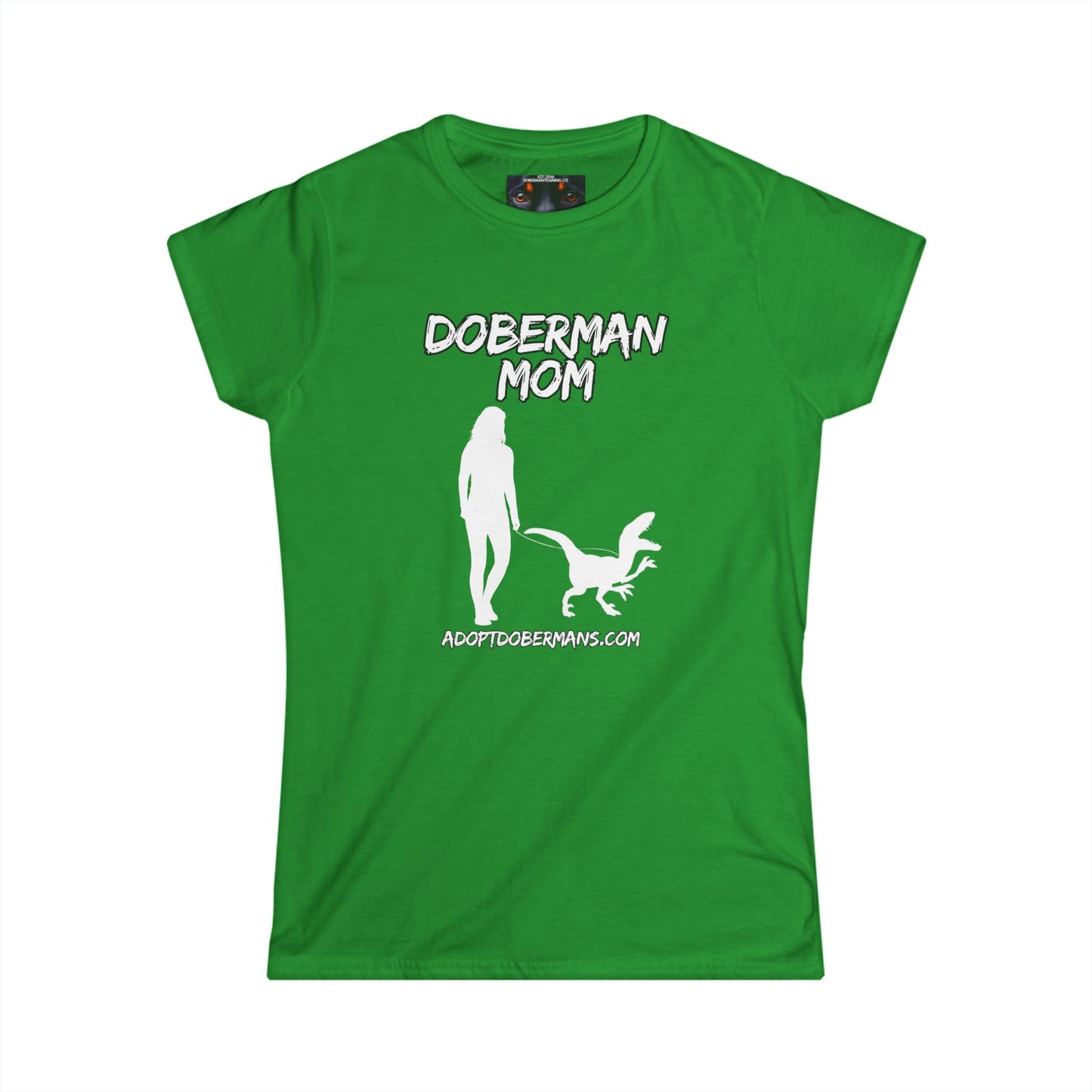 Doberman Mom 44 Women's Softstyle Tee