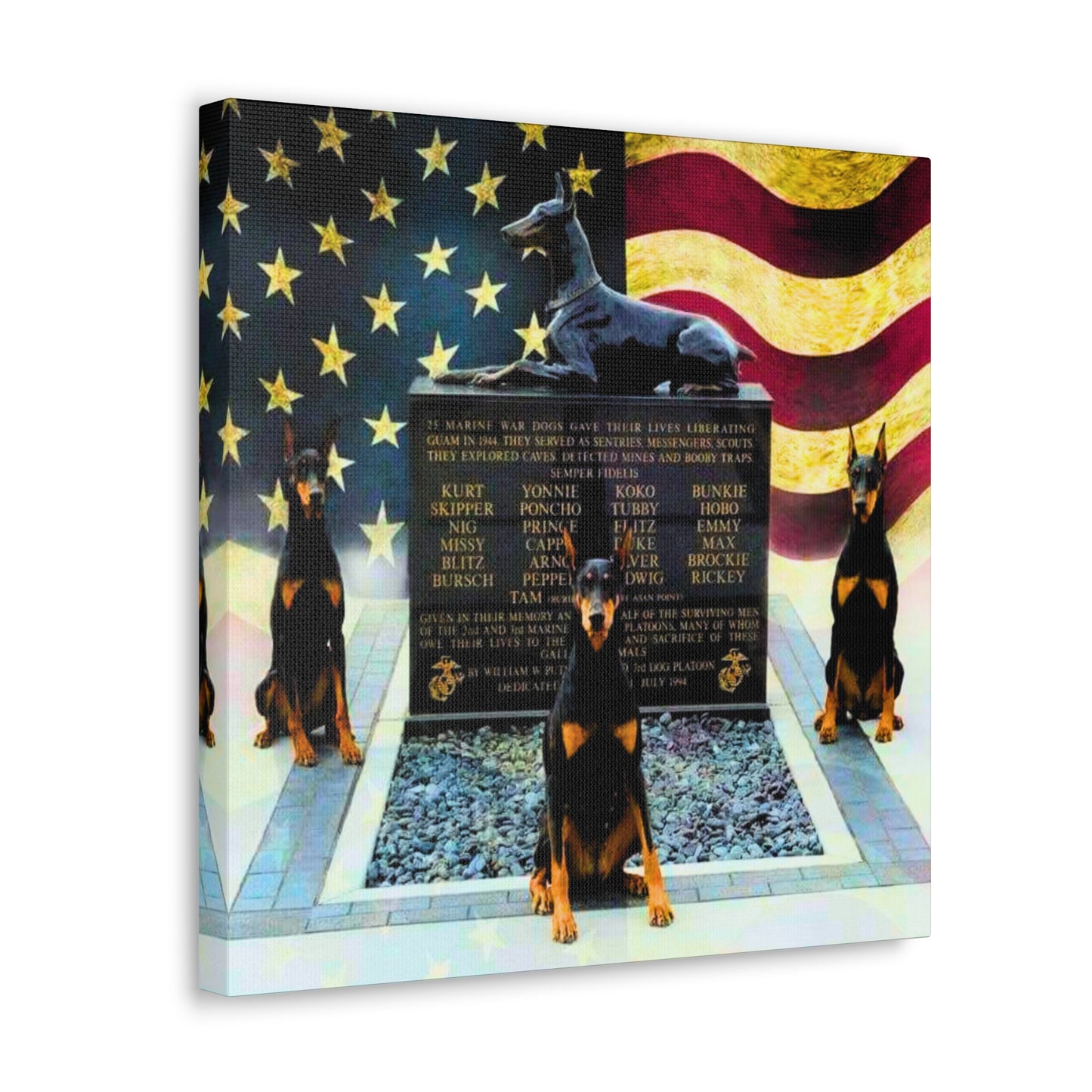 Doberman Tribute 1 Canvas