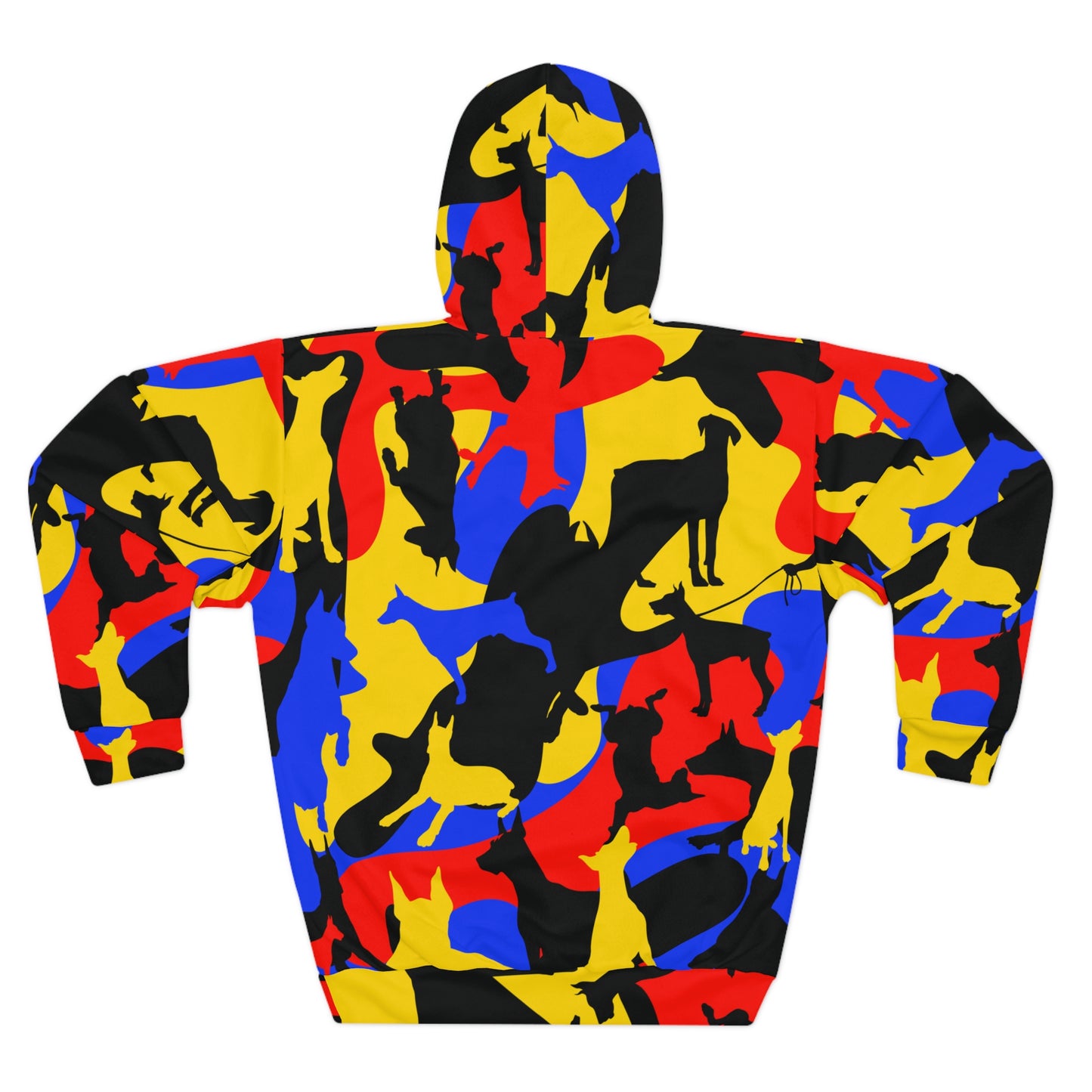 Doberman Camo 9 Unisex Pullover Hoodie (AOP)