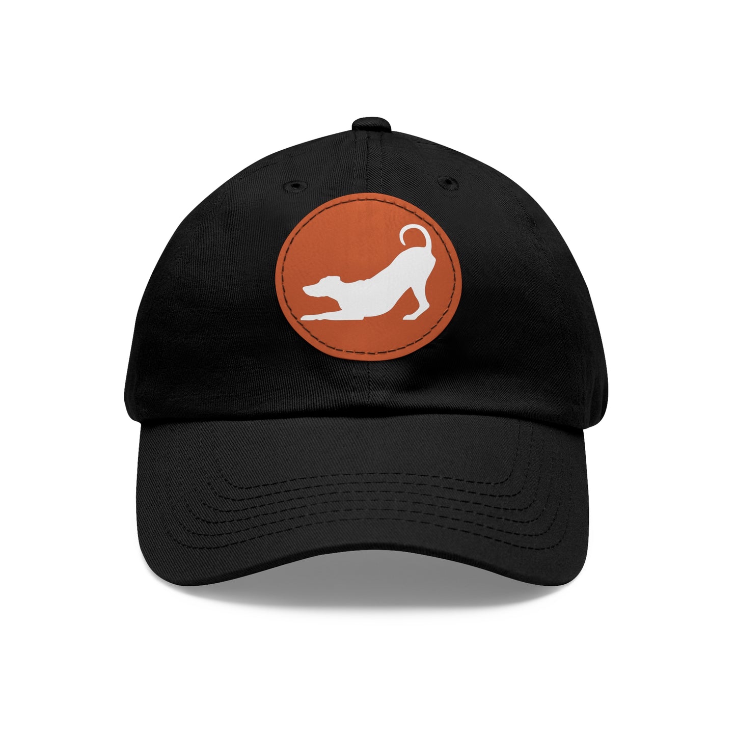 N 2 Dad Hat with Leather Patch (Round)