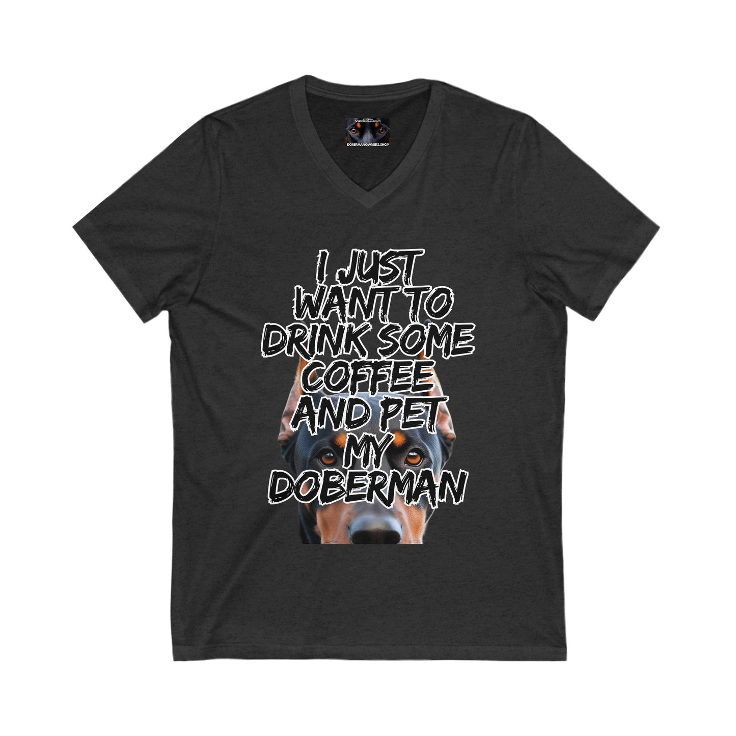 Just 3 Unisex Jersey Short Sleeve V-Neck Tee