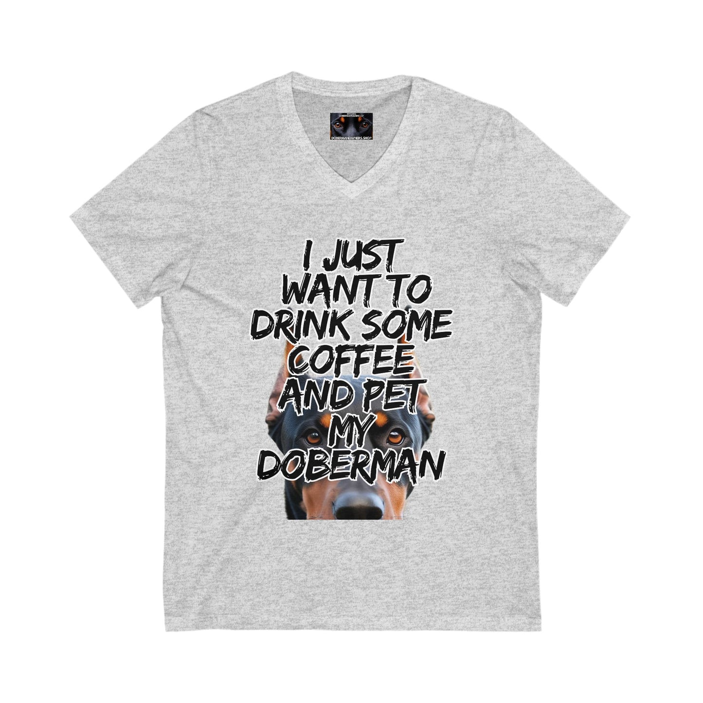 Just 3 Unisex Jersey Short Sleeve V-Neck Tee