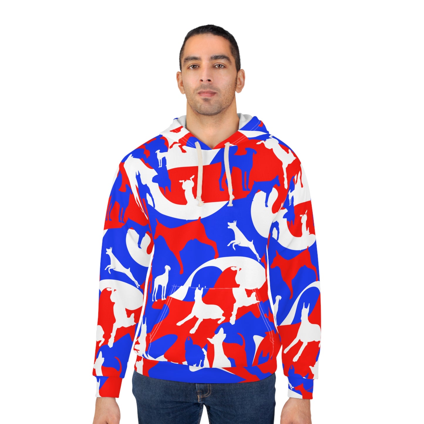 Doberman Camo 7 Unisex Pullover Hoodie (AOP)