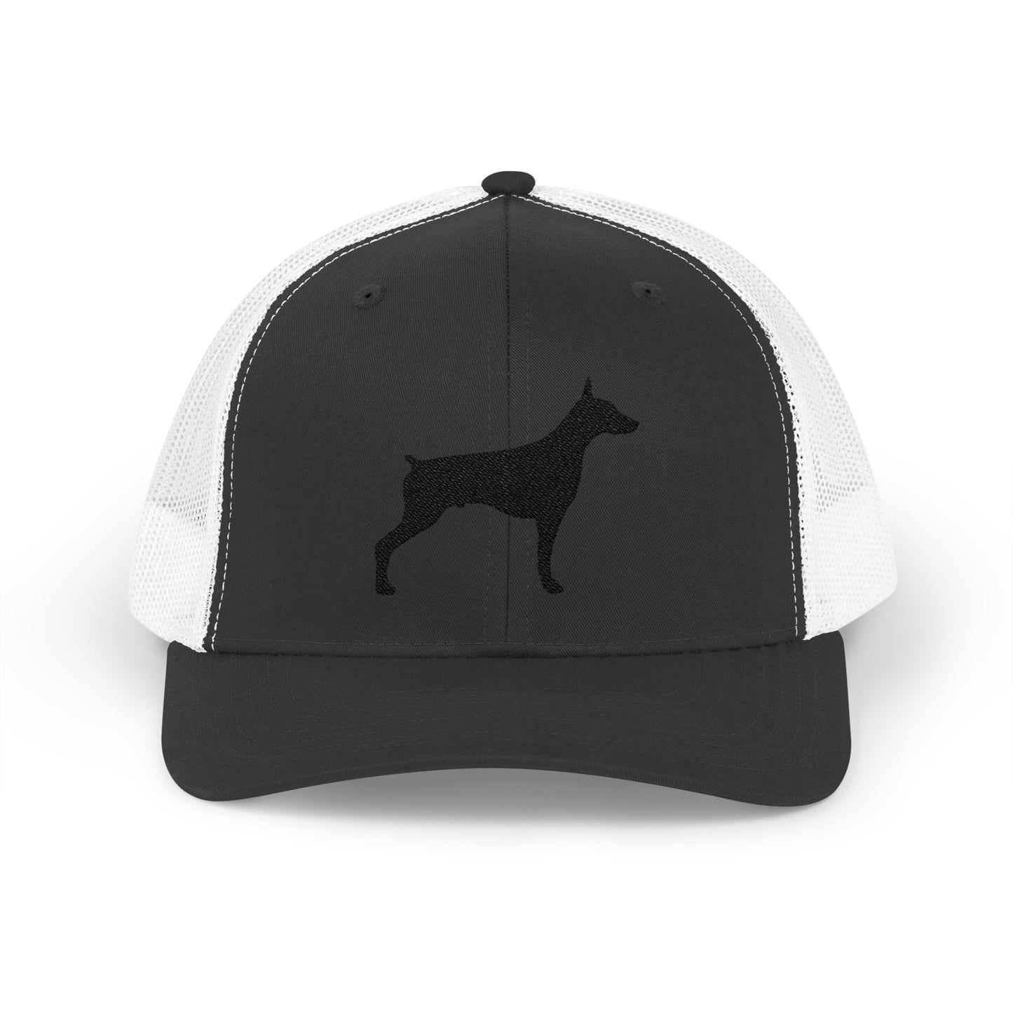 Doberman 2 Silhouette Snapback Trucker Cap