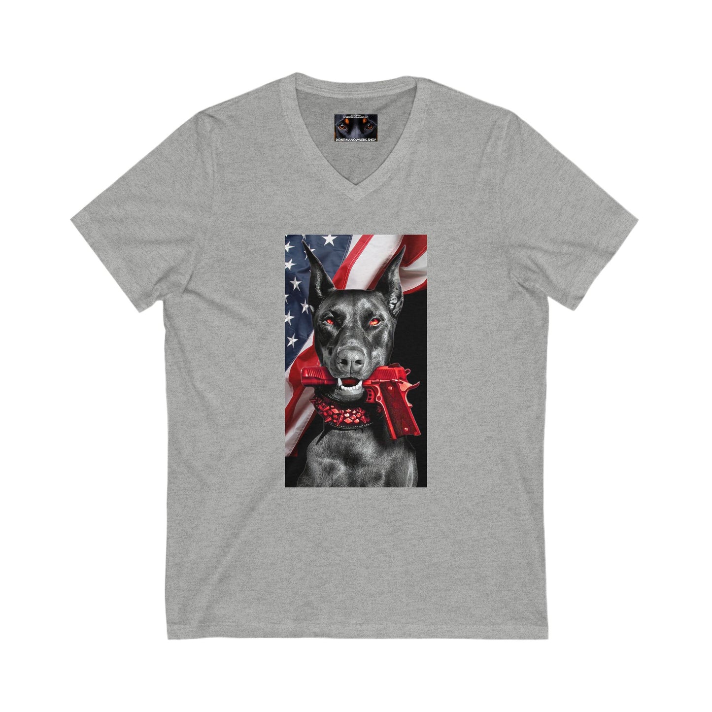 RWB 2 Private Label Unisex Jersey Short Sleeve V-Neck Tee