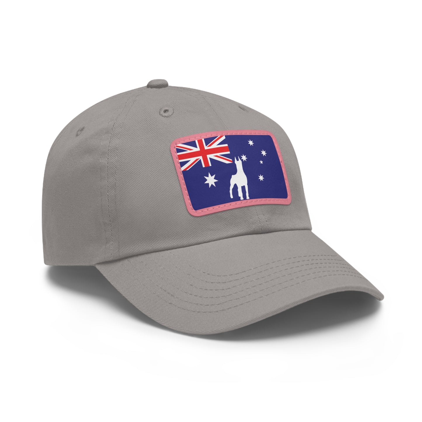 Doberman Australia Protect 1 Dad Hat with Leather Patch (Rectangle)