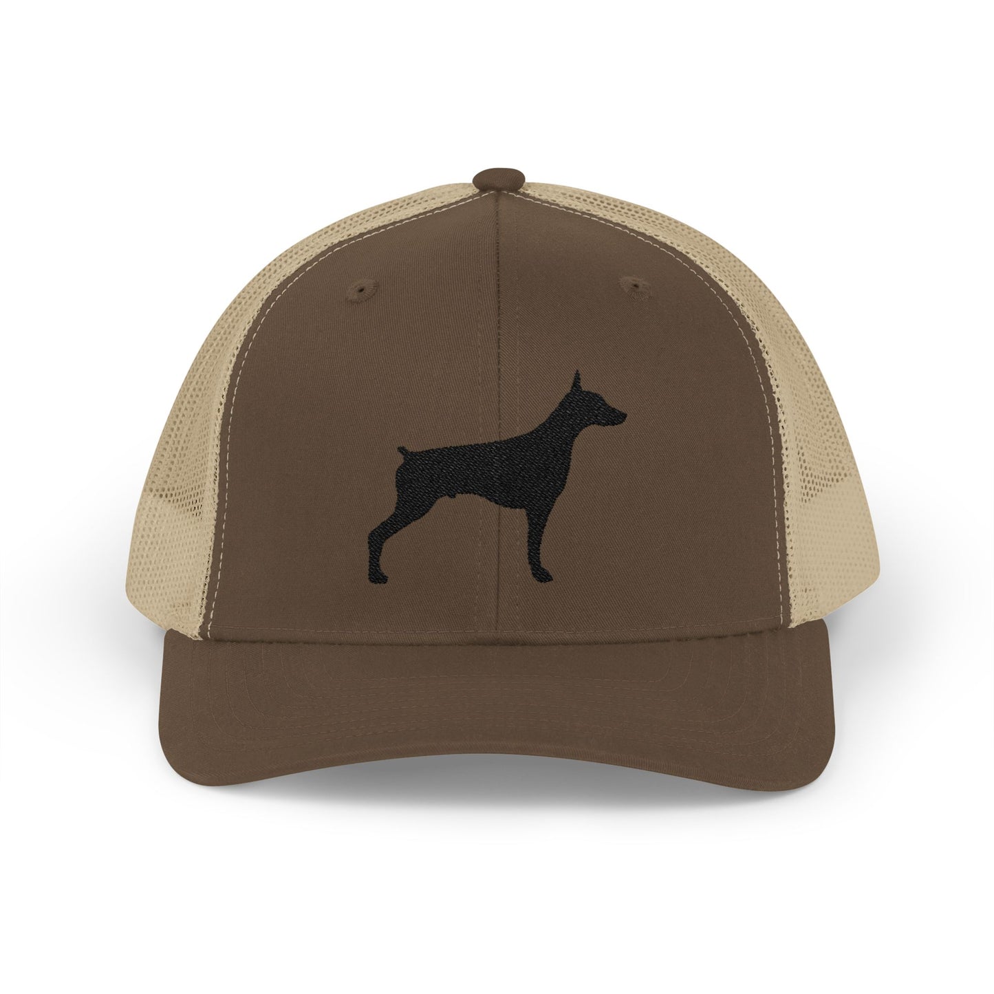 Doberman 2 Silhouette Snapback Trucker Cap