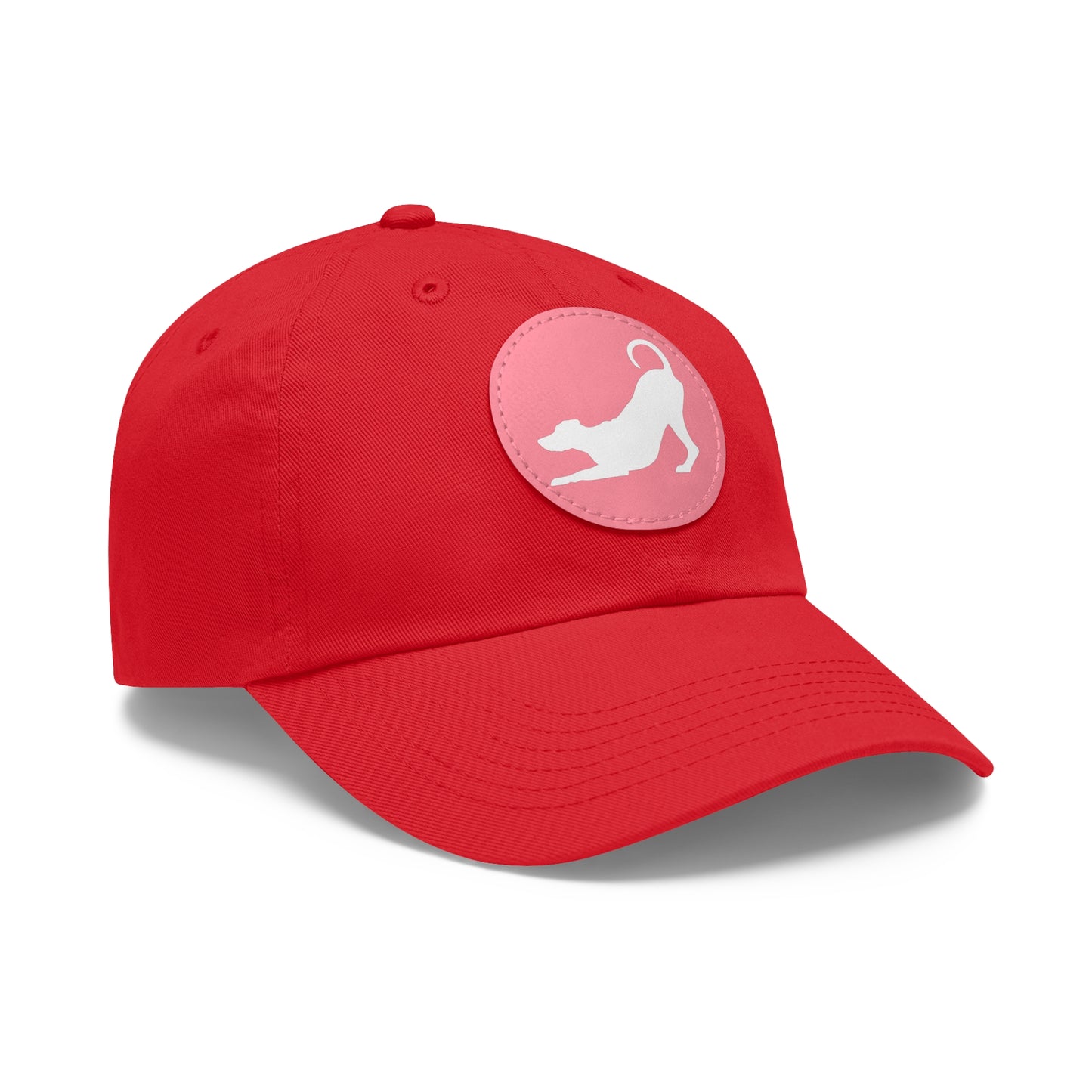 N 2 Dad Hat with Leather Patch (Round)
