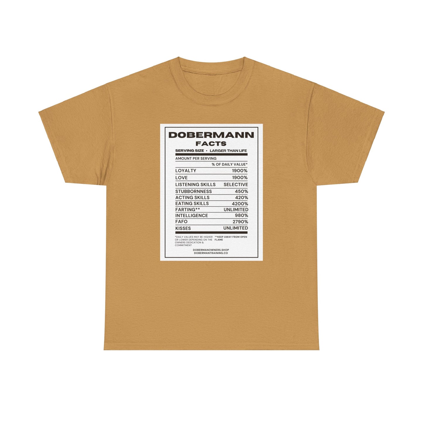 Dobermann Facts 2 Unisex Heavy Cotton Tee