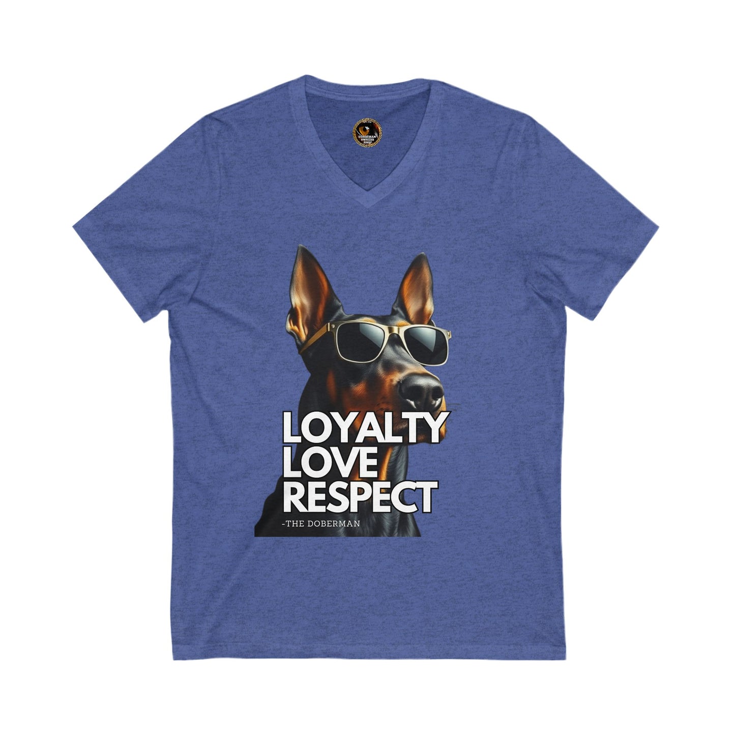 DTT 7 Private Label Unisex Jersey Short Sleeve V-Neck Tee