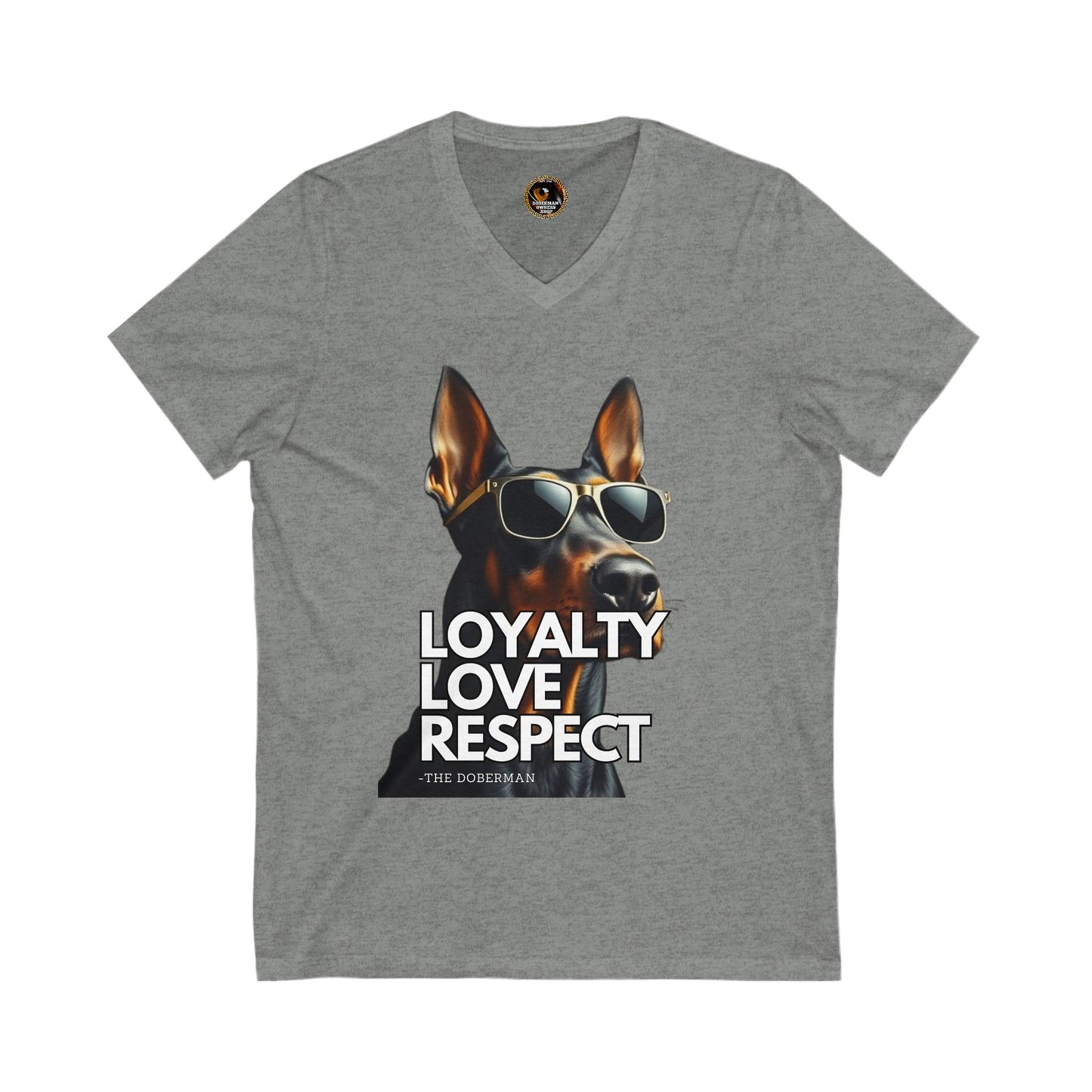 DTT 7 Private Label Unisex Jersey Short Sleeve V-Neck Tee