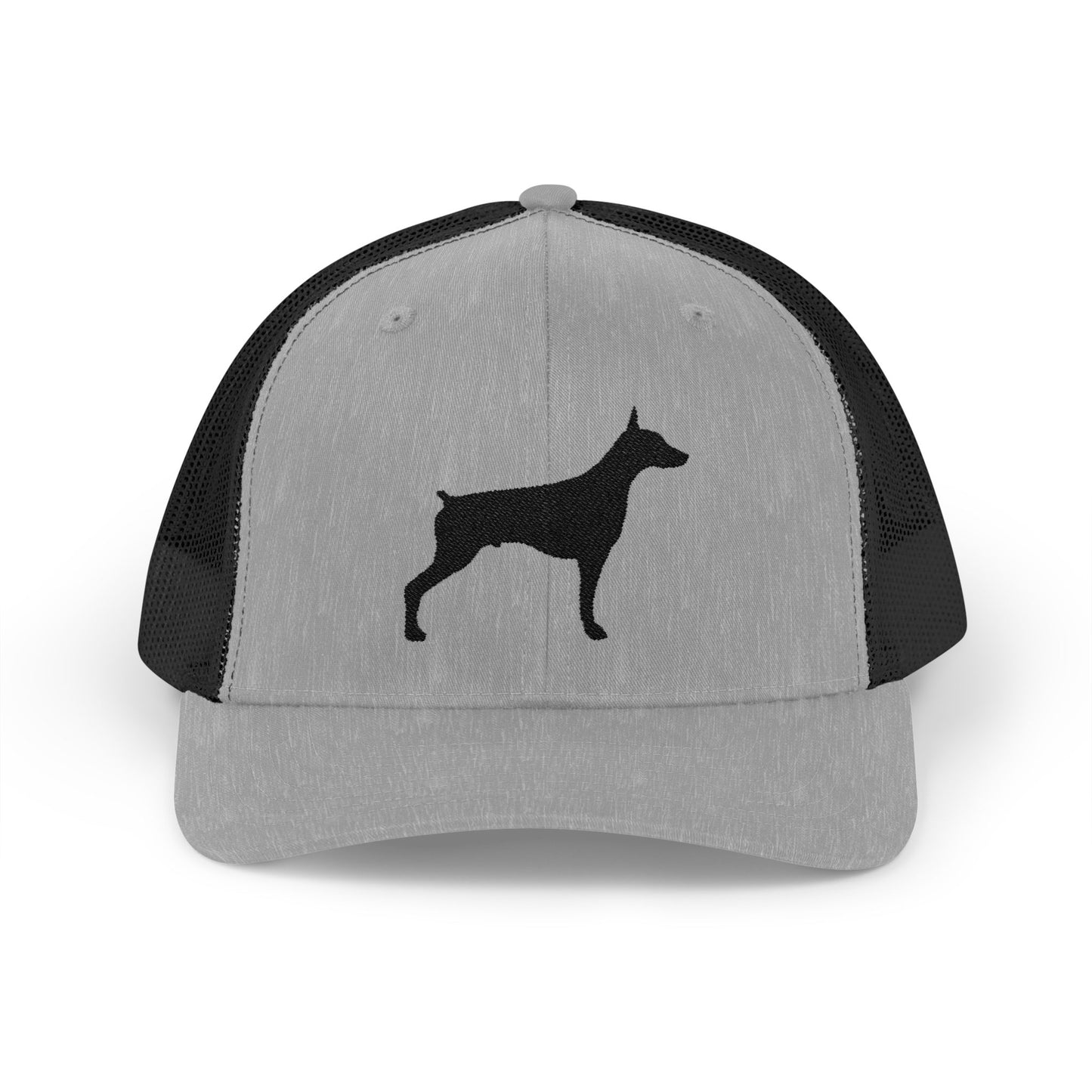 Doberman 2 Silhouette Snapback Trucker Cap