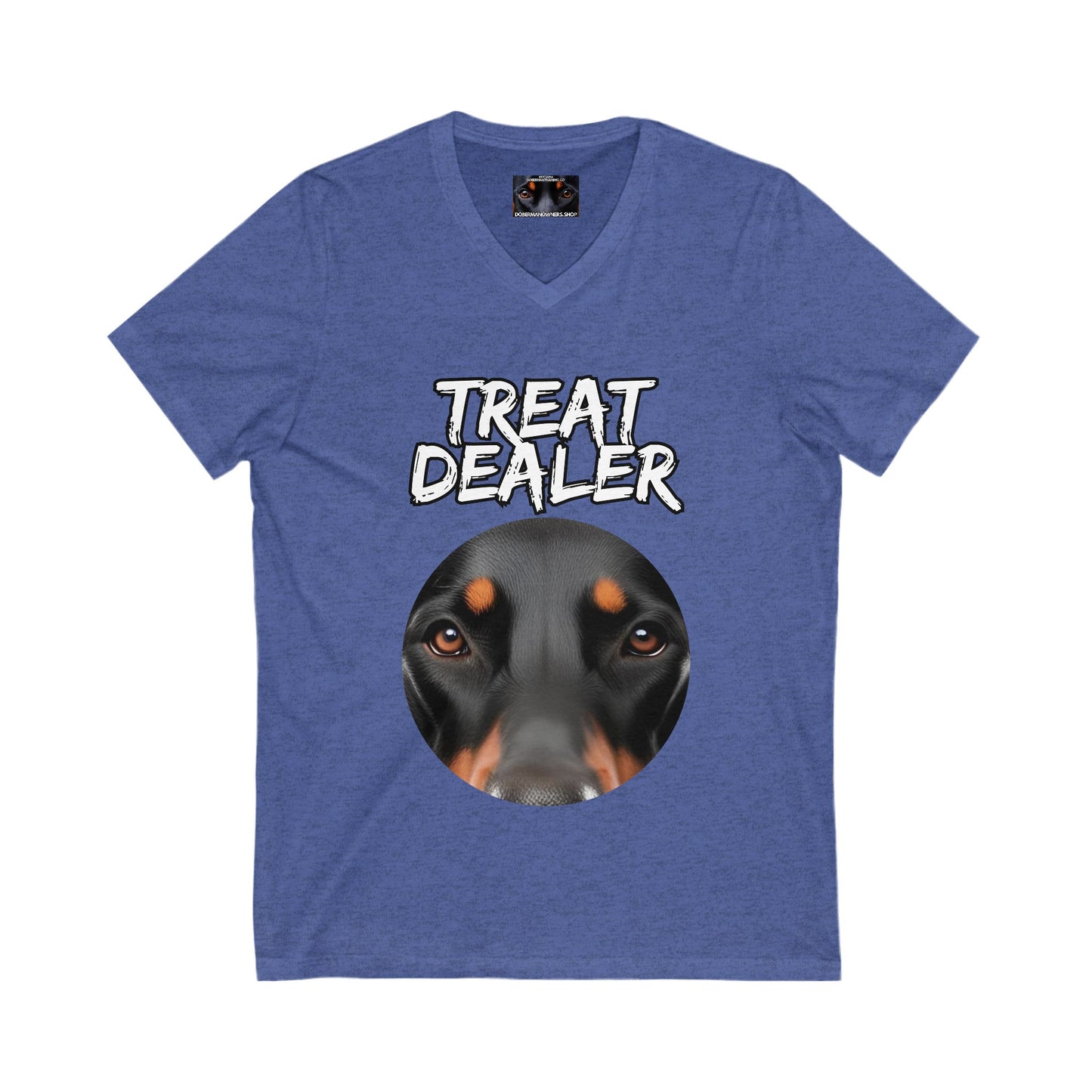 Treat Dealer Private Label Unisex Jersey Short Sleeve V-Neck Tee