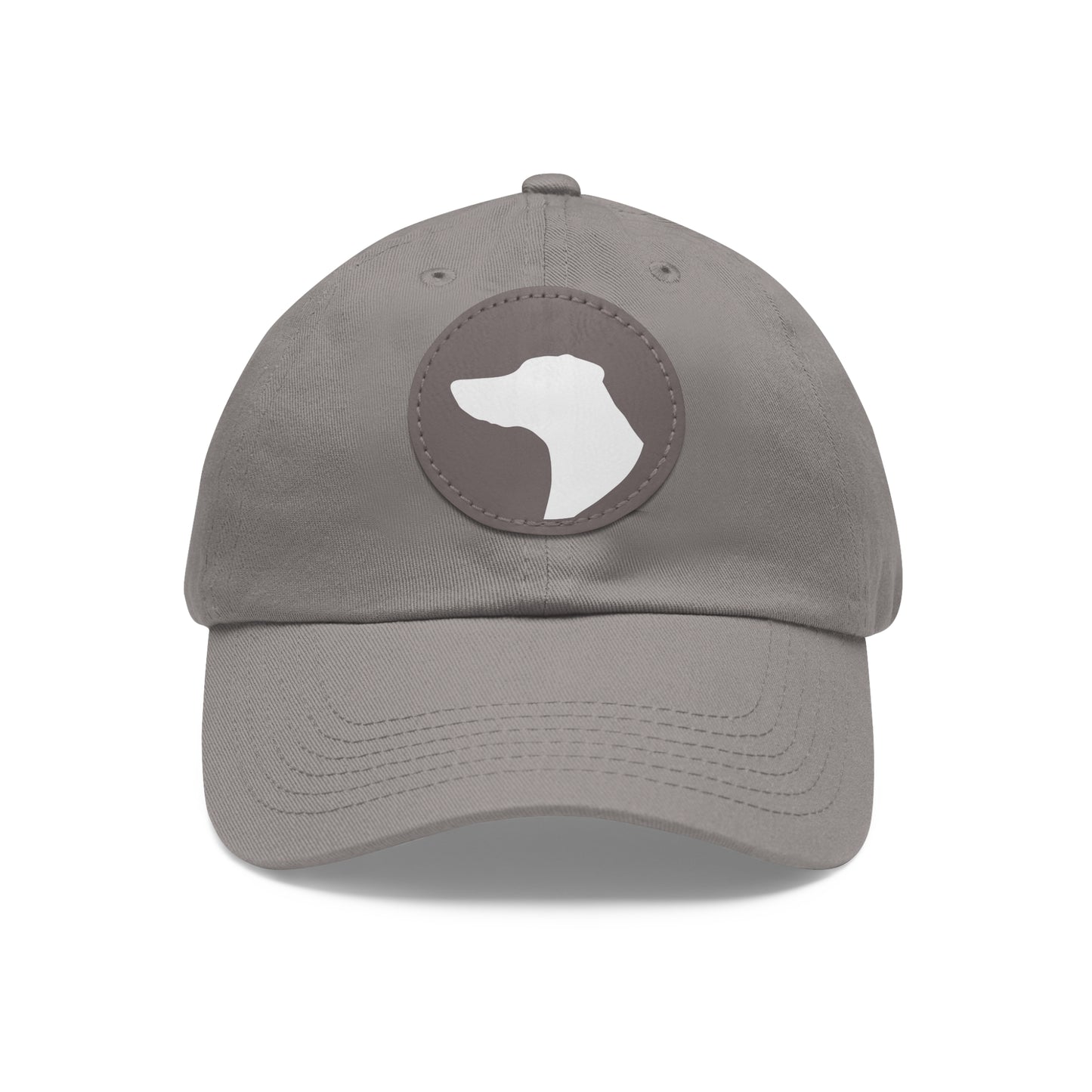 N 1 Dad Hat with Leather Patch (Round)