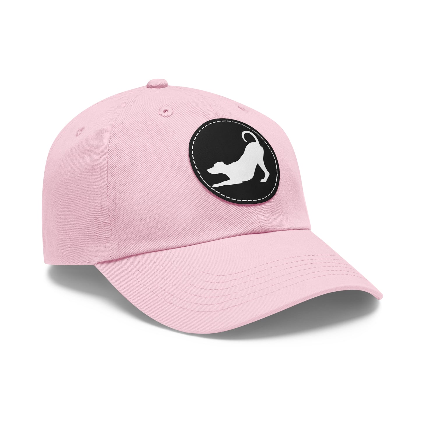 N 2 Dad Hat with Leather Patch (Round)