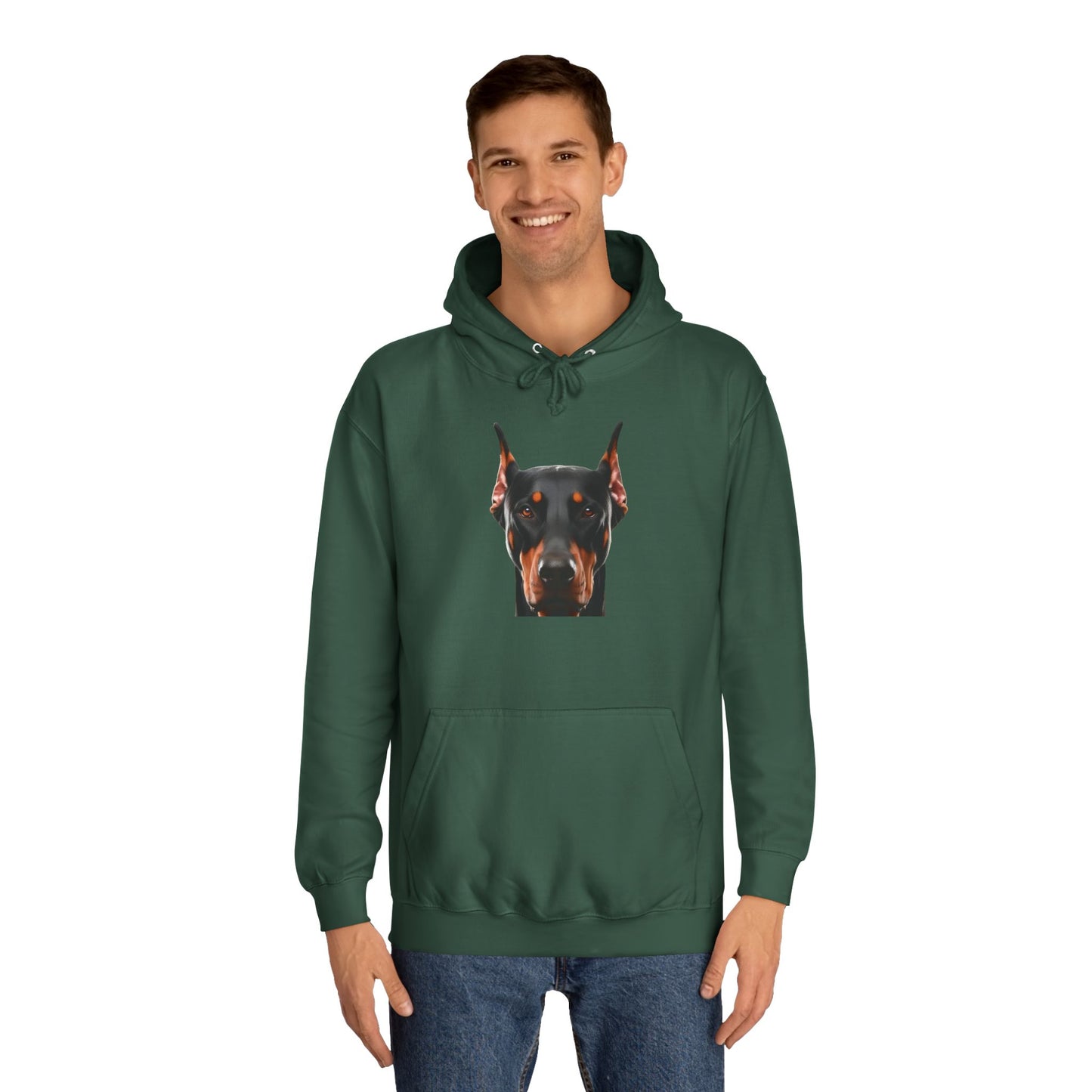 Doberman 1 Unisex College Hoodie