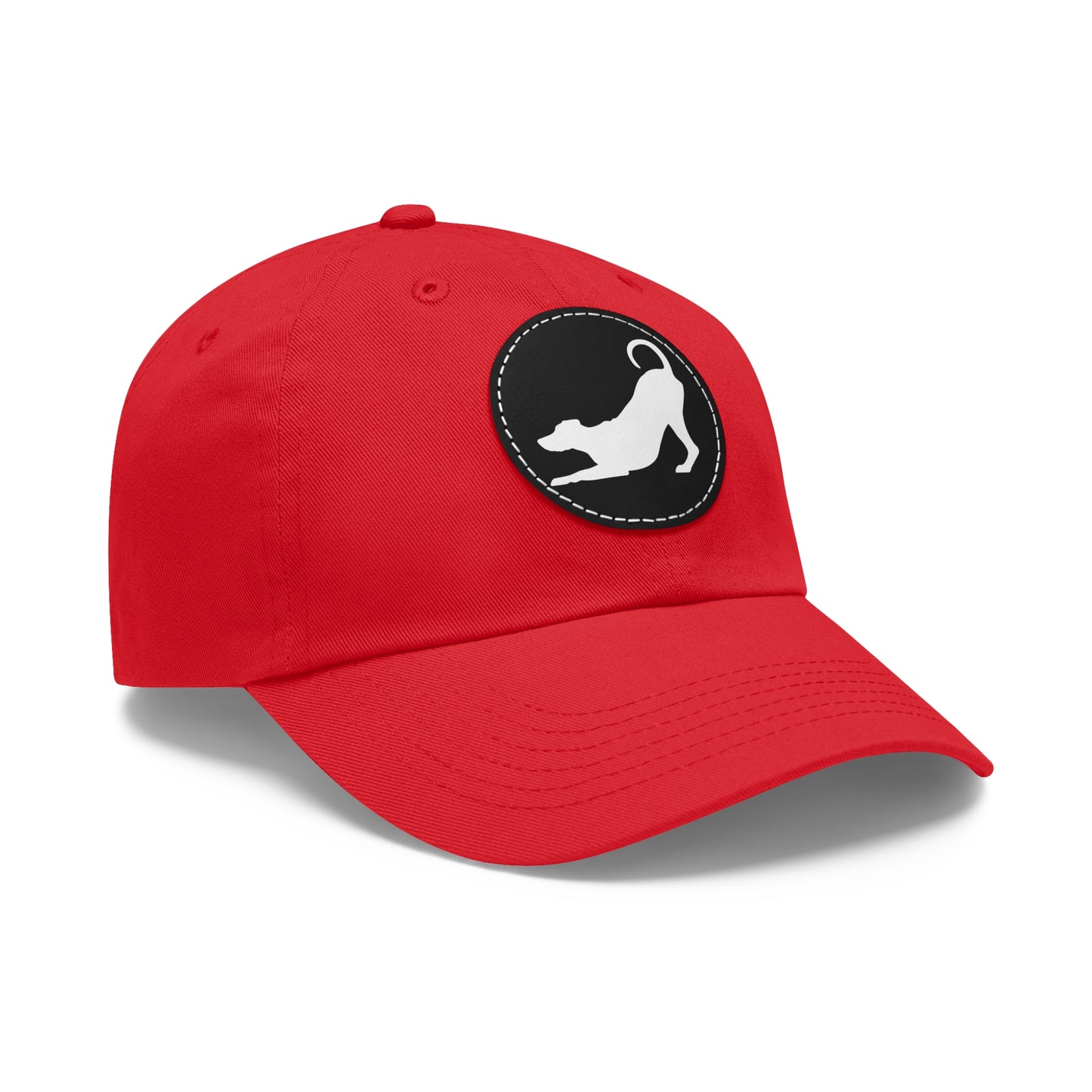N 2 Dad Hat with Leather Patch (Round)