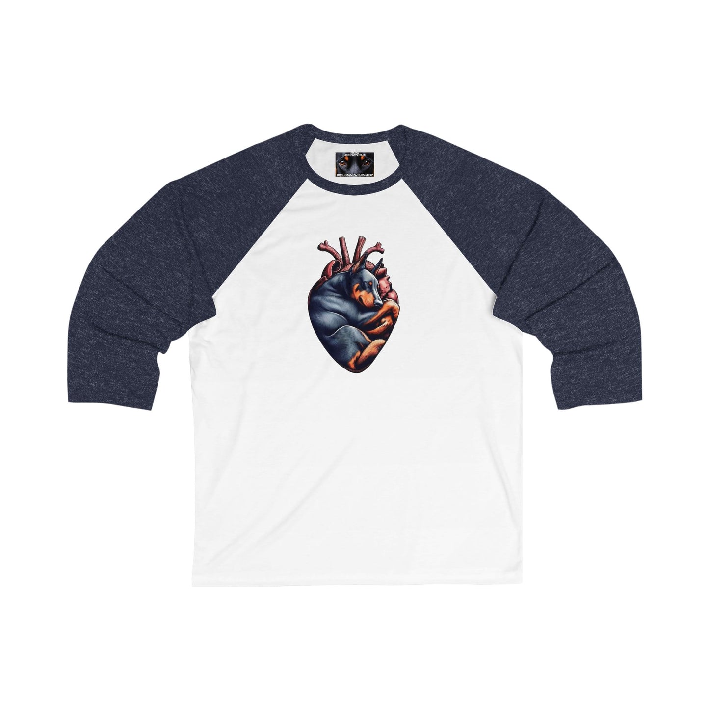 In my heart 1 - Unisex 3/4 Sleeve Baseball Tee