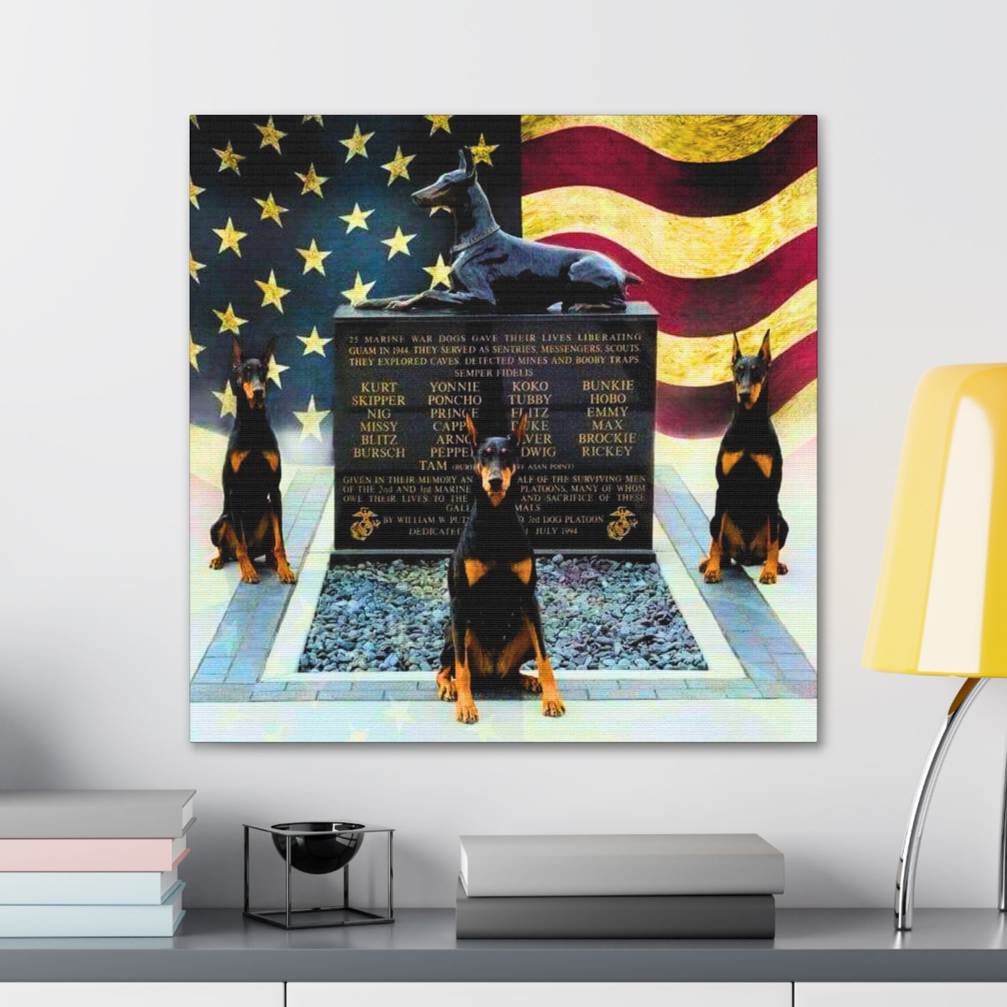 Doberman Tribute 1 Canvas