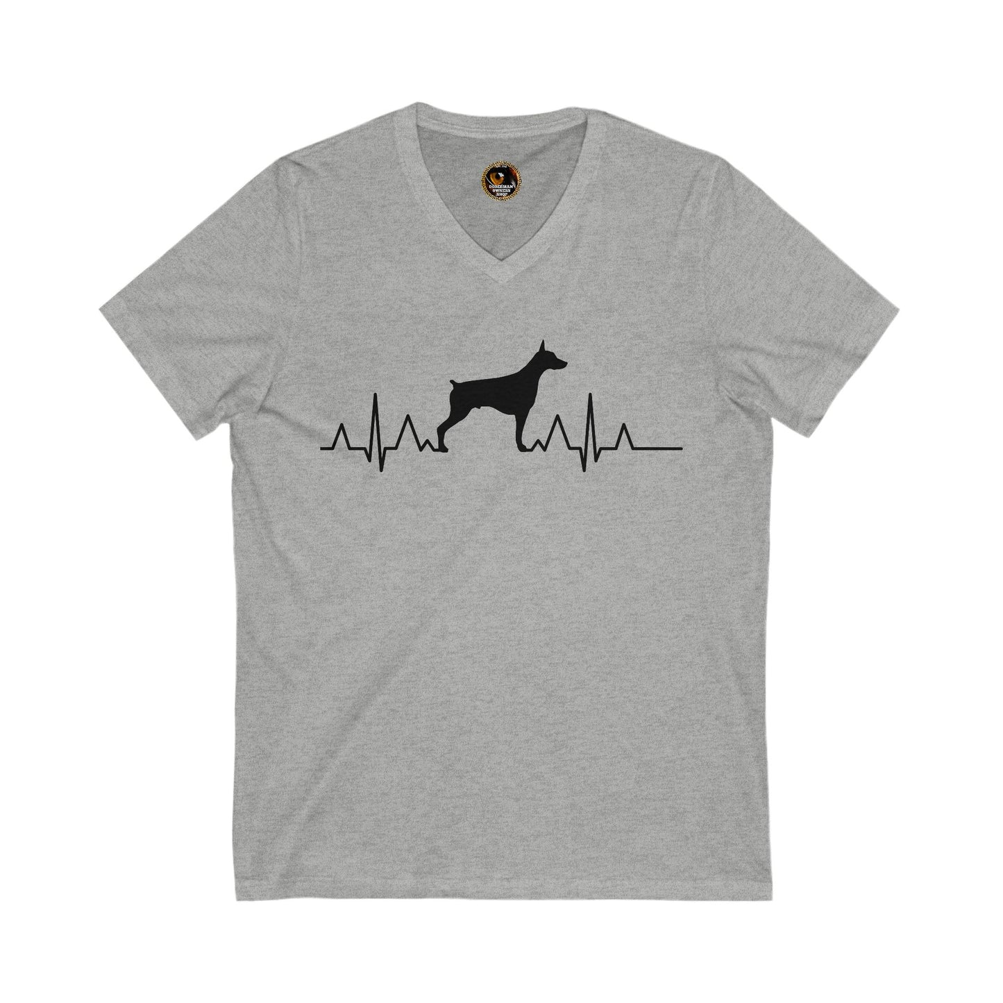 Heartbeat 1 Special Edition Private Label Unisex Jersey Short Sleeve V-Neck Tee